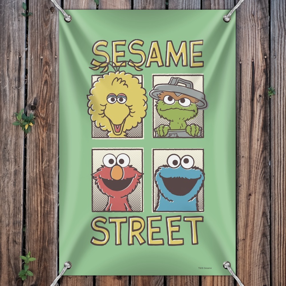 Sesame Street Vintage Comic Panels Home Business Office Sign