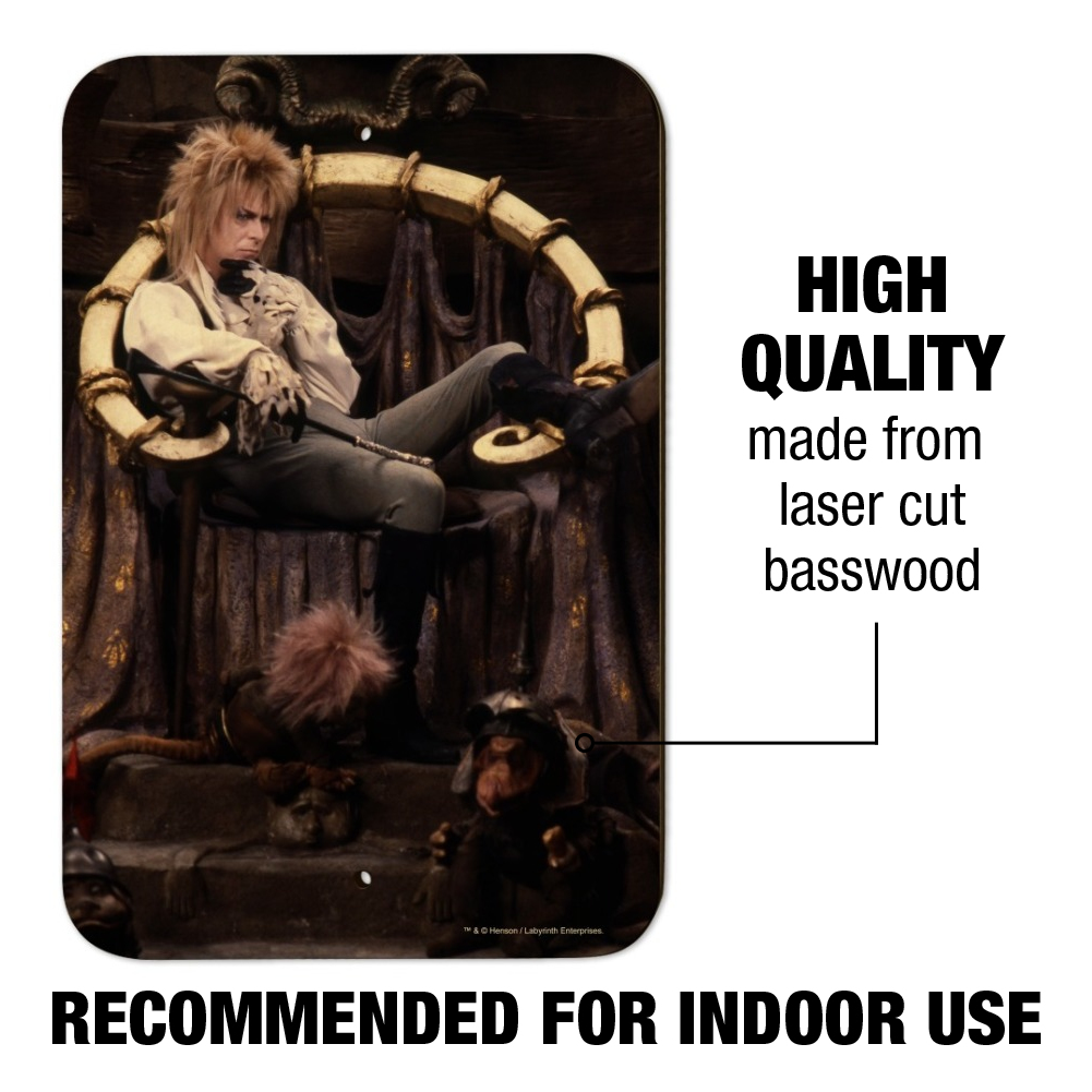 Goblin King Jareth From The Labyrinth Home Business Office Sign