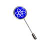 Atomic Symbol White Blue Stick Pin