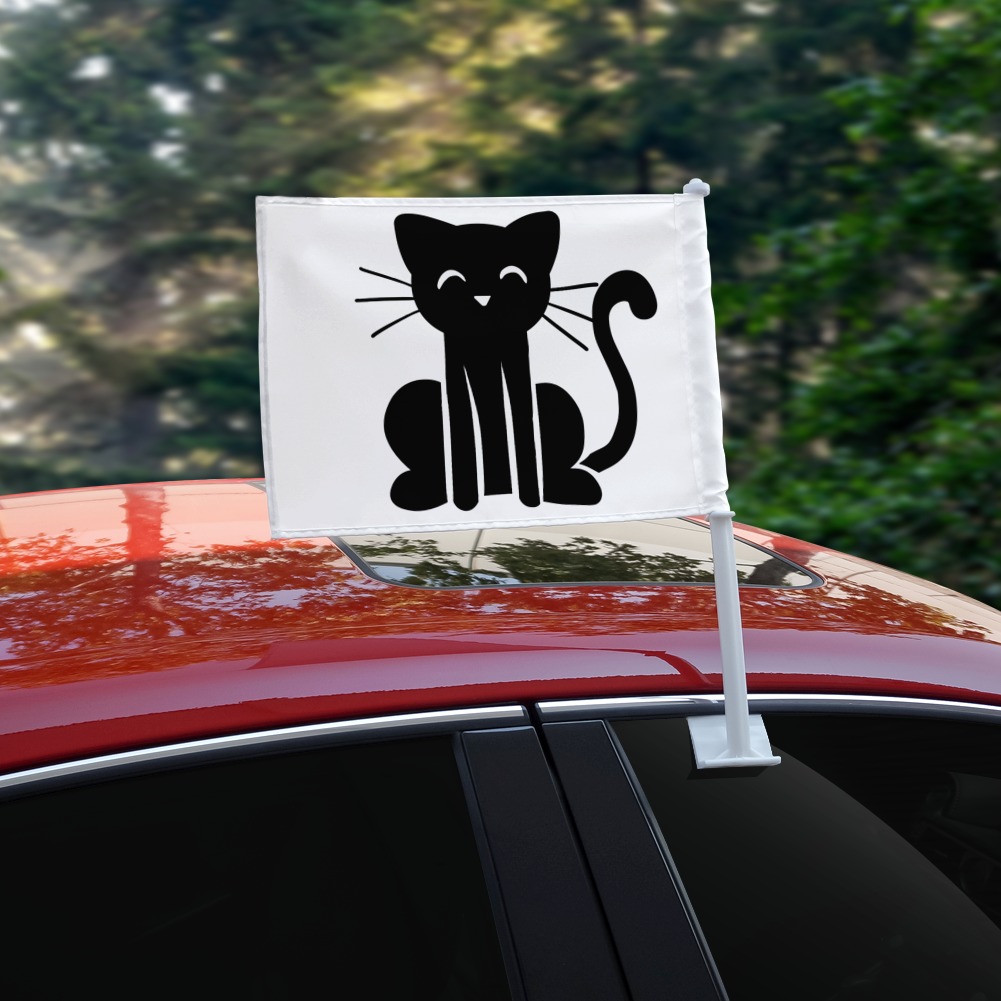 GRAPHICS & MORE Tom and Jerry Best Friends Car Truck Flag with Window Clip On Pole Holder 