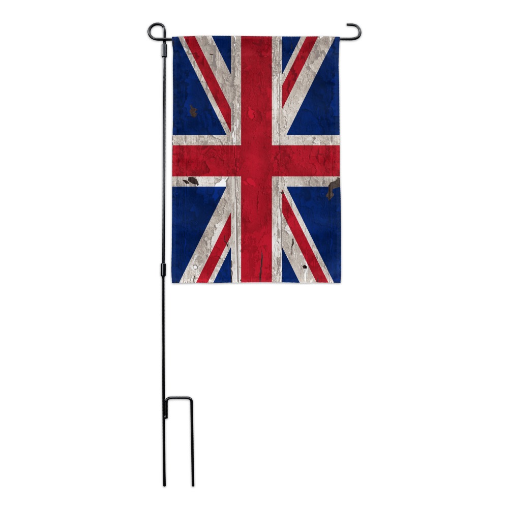 Rustic Distressed United Kingdom British Flag Garden Yard Flag 