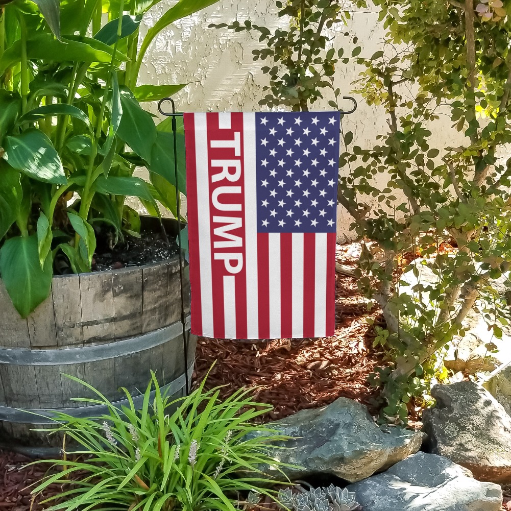President Trump American Flag Garden Yard Flag | eBay
