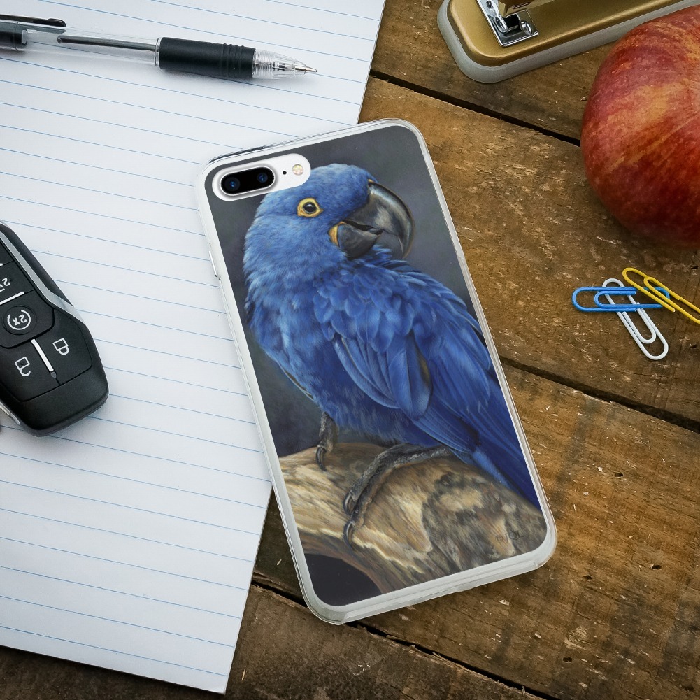 Hyacinth Macaw Parrot Slim Hybrid Case Fit iPhone 8, 8 ...