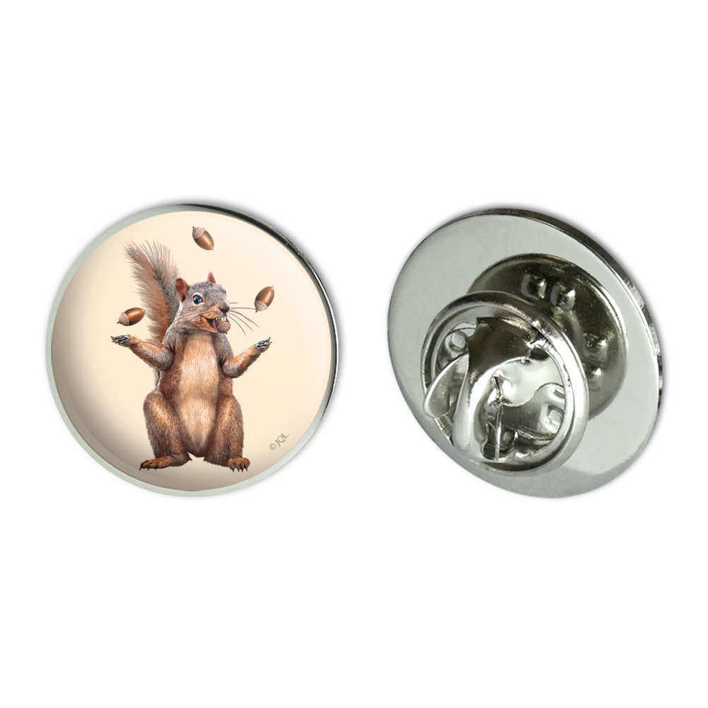 Squirrel Protecting His Nuts Pinback Button Pin Badge 