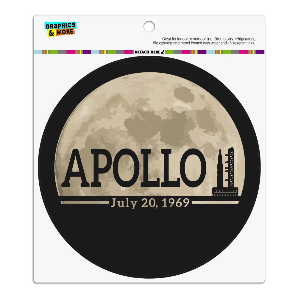 NASA Apollo 11 50th Anniversary Patch Circle Bumper Window Sticker