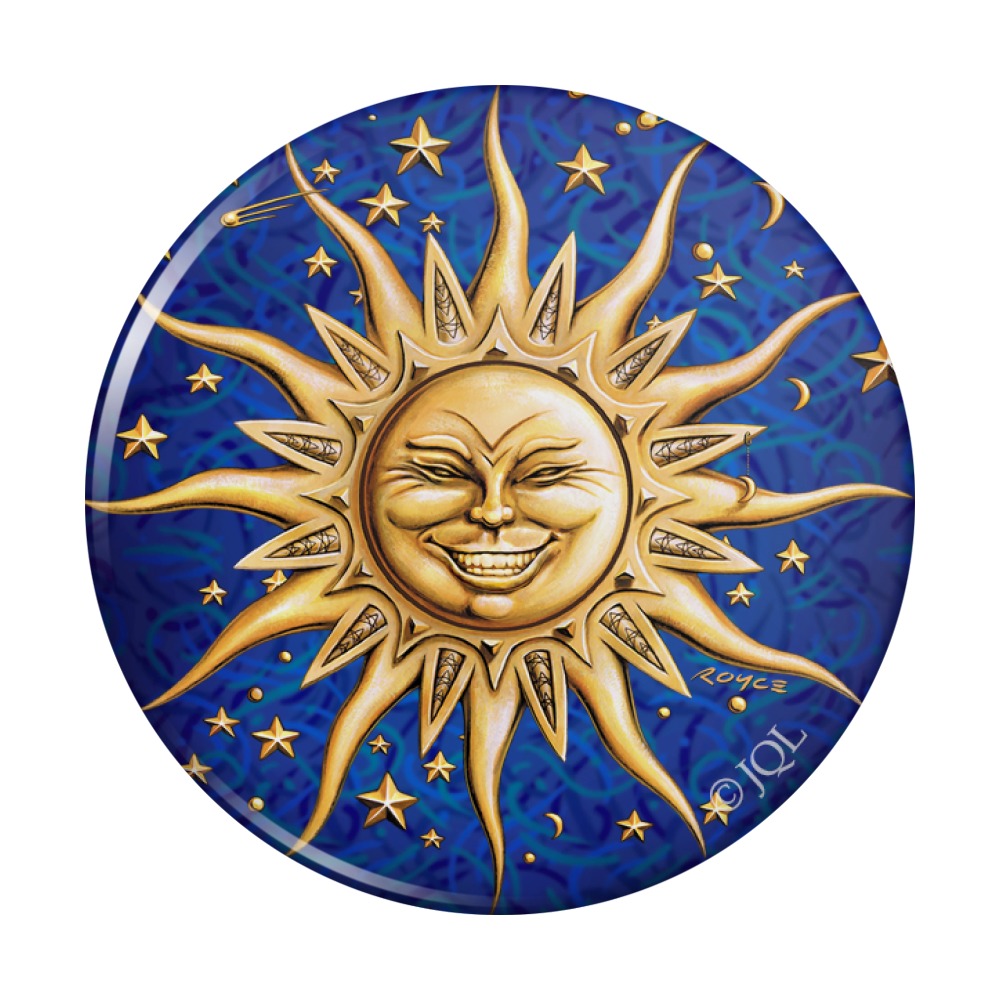 Moon Sun & Moon Sun Refrigerator Magnet & Stars