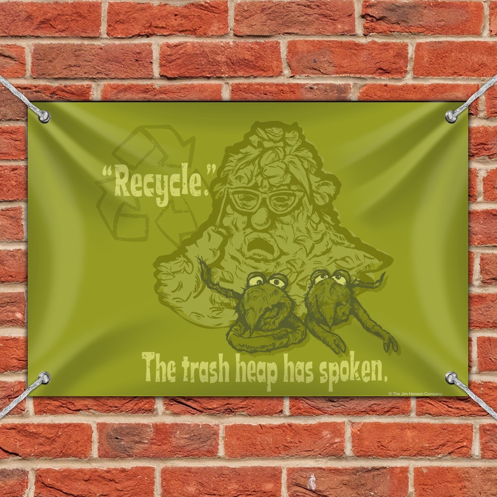 Recycle The Trash Heap Has Spoken Fraggle Rock Novelty 9" Flying Disc 