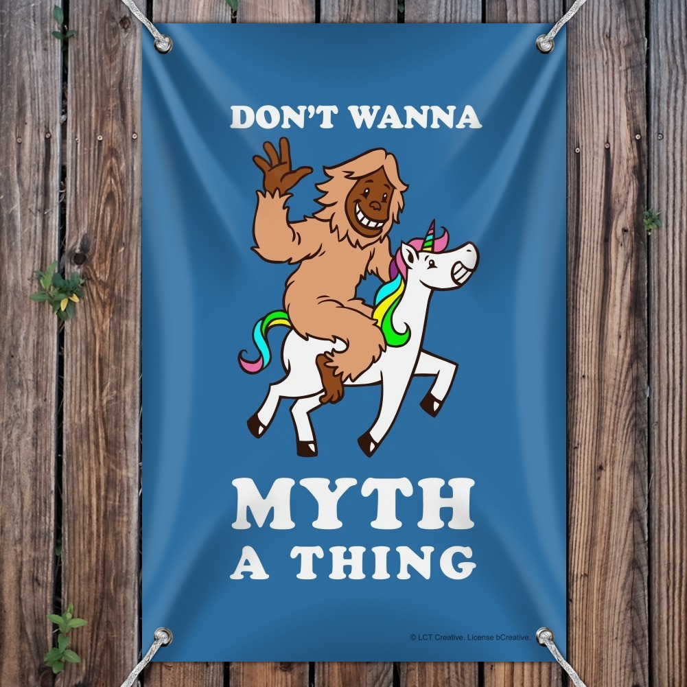 Dont Wanna Myth Thing Unicorn Bigfoot Purse Bag Hanger Holder Hook