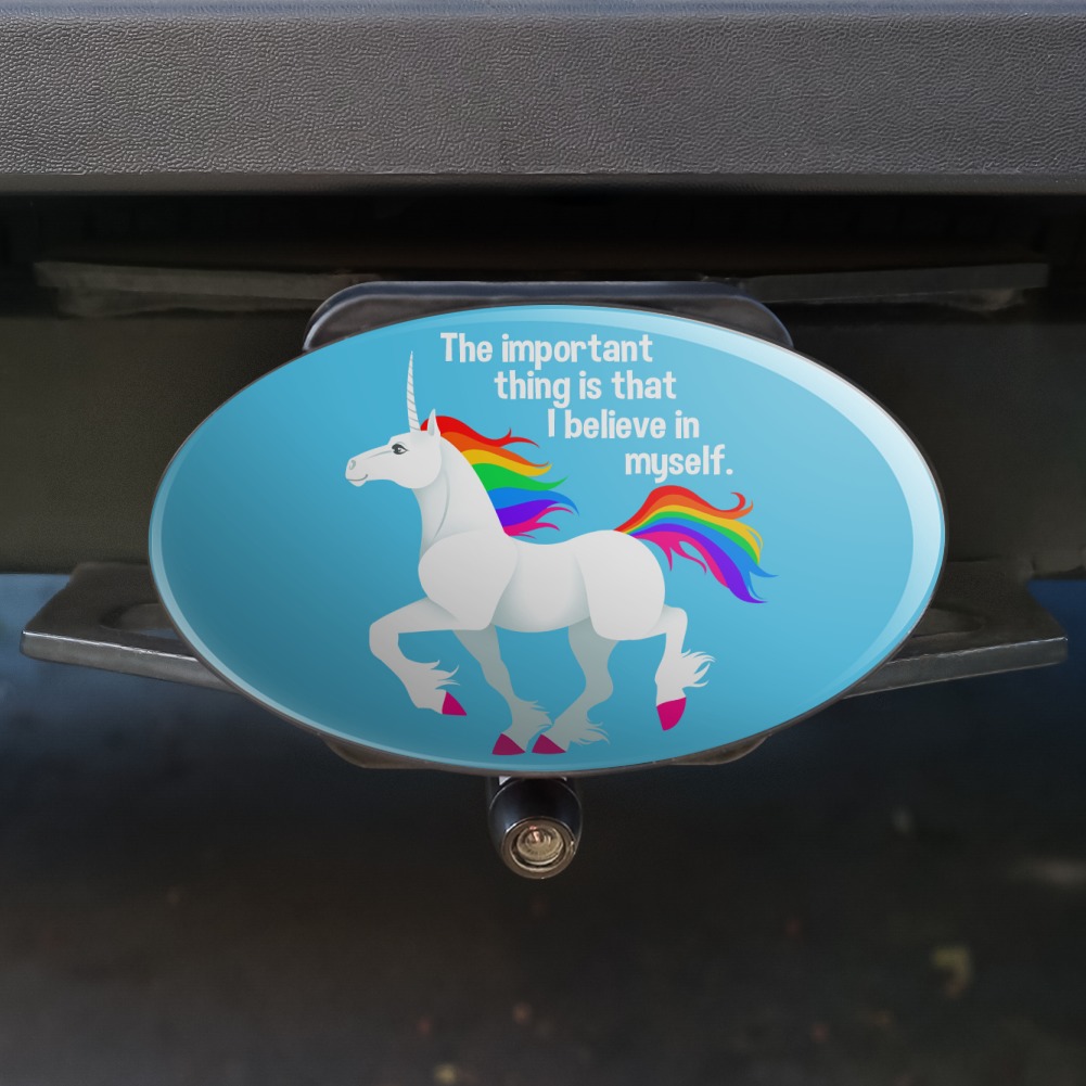 You are a Unicorn Unique Flowers Tow Trailer Hitch Cover Plug Insert 