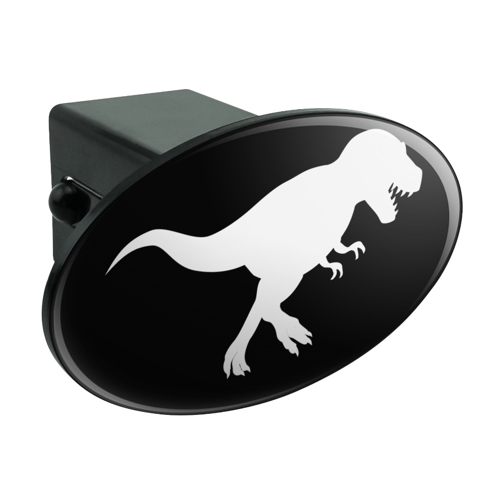 Graphics and More T-Rex Jurassic Double Trouble Oval Tow Trailer Hitch Cover Plug Insert 