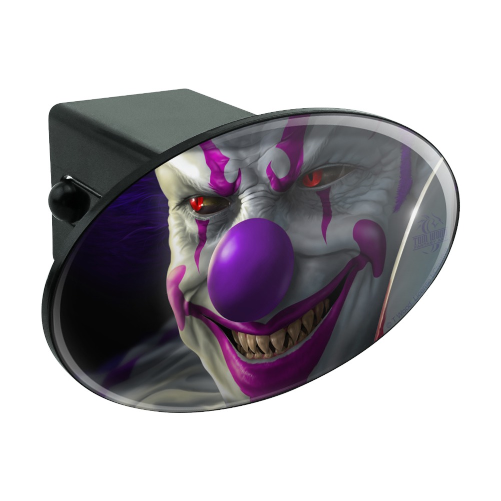 Mischief the Evil Purple Clown Oval Tow Trailer Hitch Cover Plug Insert |  eBay