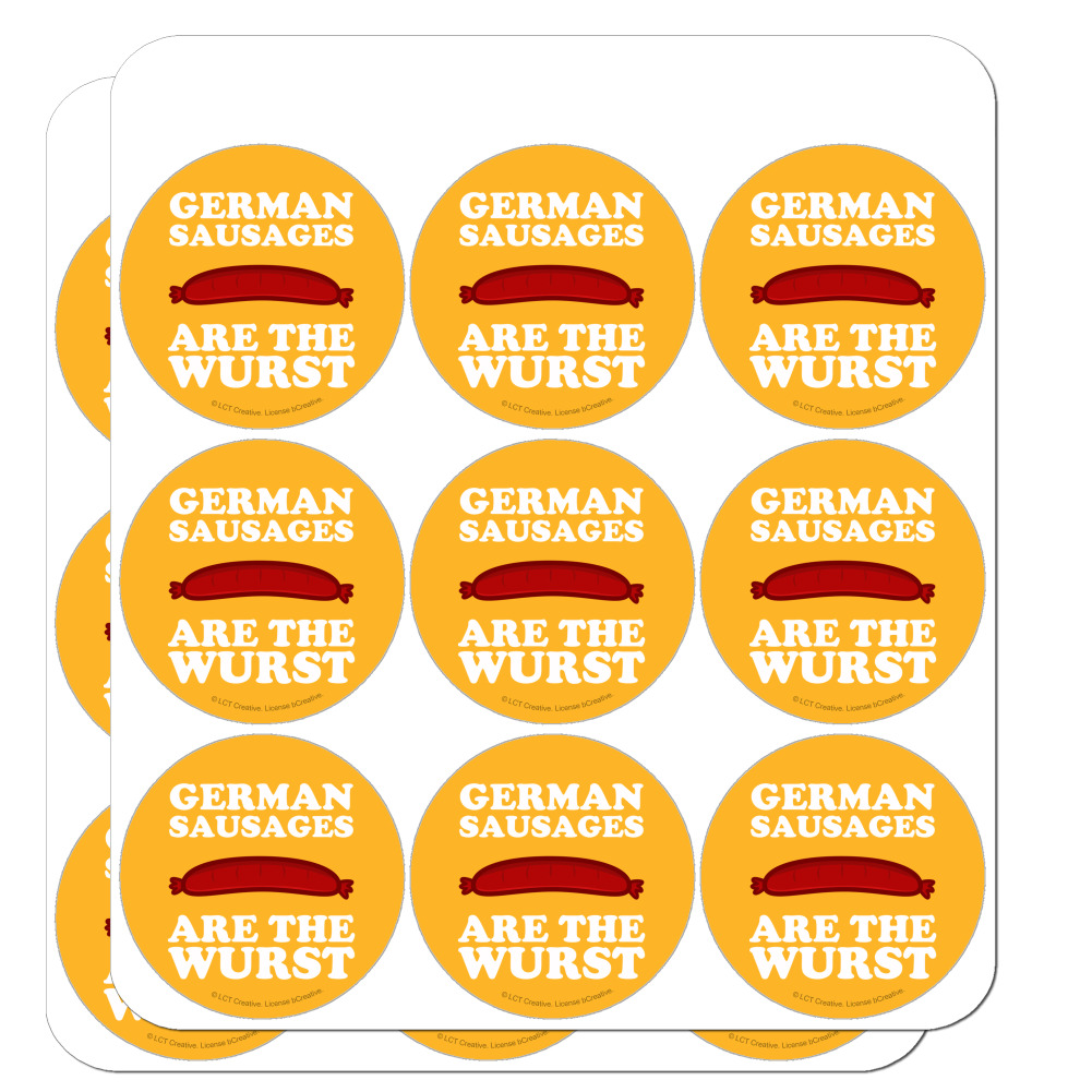 German Sausages Are The Wurst Funny Planner Calendar Scrapbooking Stickers  | eBay