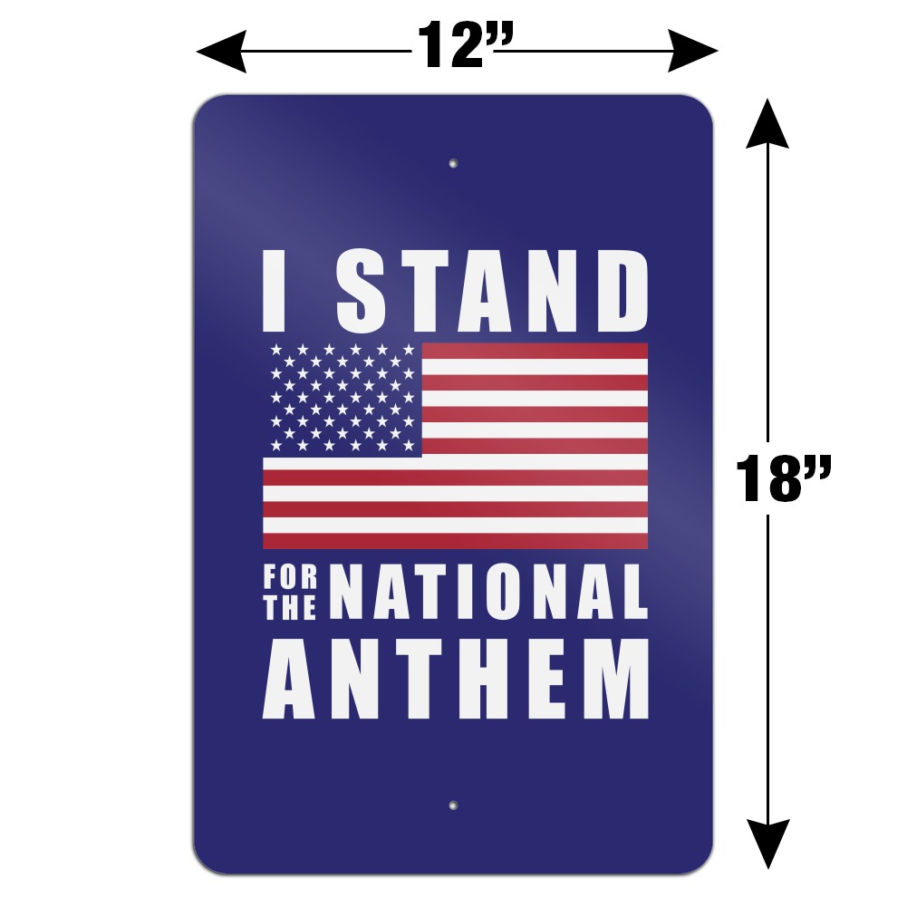 I Stand for USA American Flag Decal Sticker Pack Stand for National Anthem