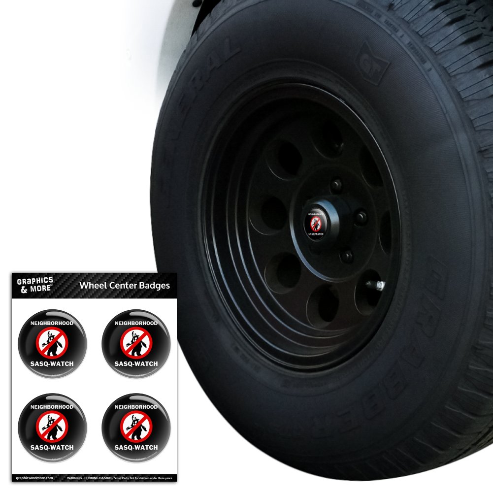 Neighborhood Sasq-Watch Sasquatch Watch Tire Wheel Center Cap Badge  Stickers | eBay